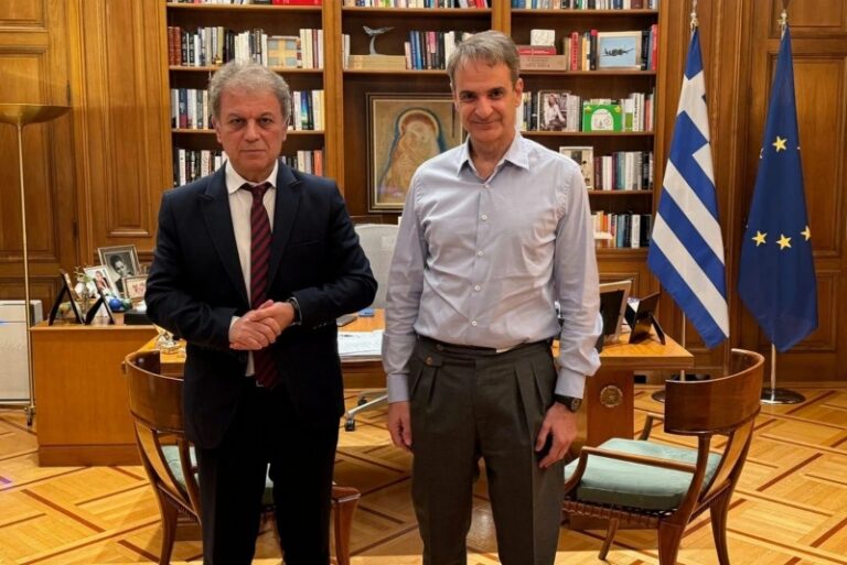 Συνάντηση του Περιφερειάρχη Γιώργου Αμανατίδη με τον Πρωθυπουργό της χώρας Κυριάκο Μητσοτάκη