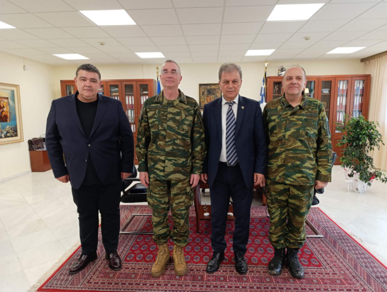 Εθιμοτυπική επίσκεψη νέου Διοικητή 1ης Στρατιάς στον Περιφερειάρχη