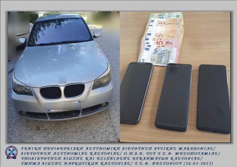 Σύλληψη 28χρονου στην Καστοριά για παράνομη μεταφορά 2 αλλοδαπών